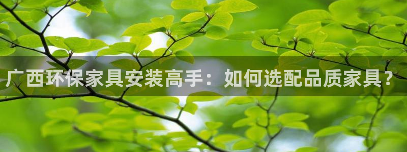 沐鸣2注册登陆：广西环保家具安装高手：如何选配品质家具？