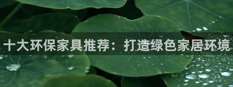 沐鸣2平台代理登录网址是多少：十大环保家具推荐：打造绿色家居